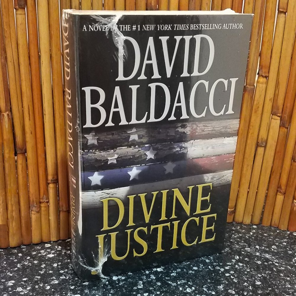 SEALED Hardcover David Baldacci's "Divine Justice" Large Print